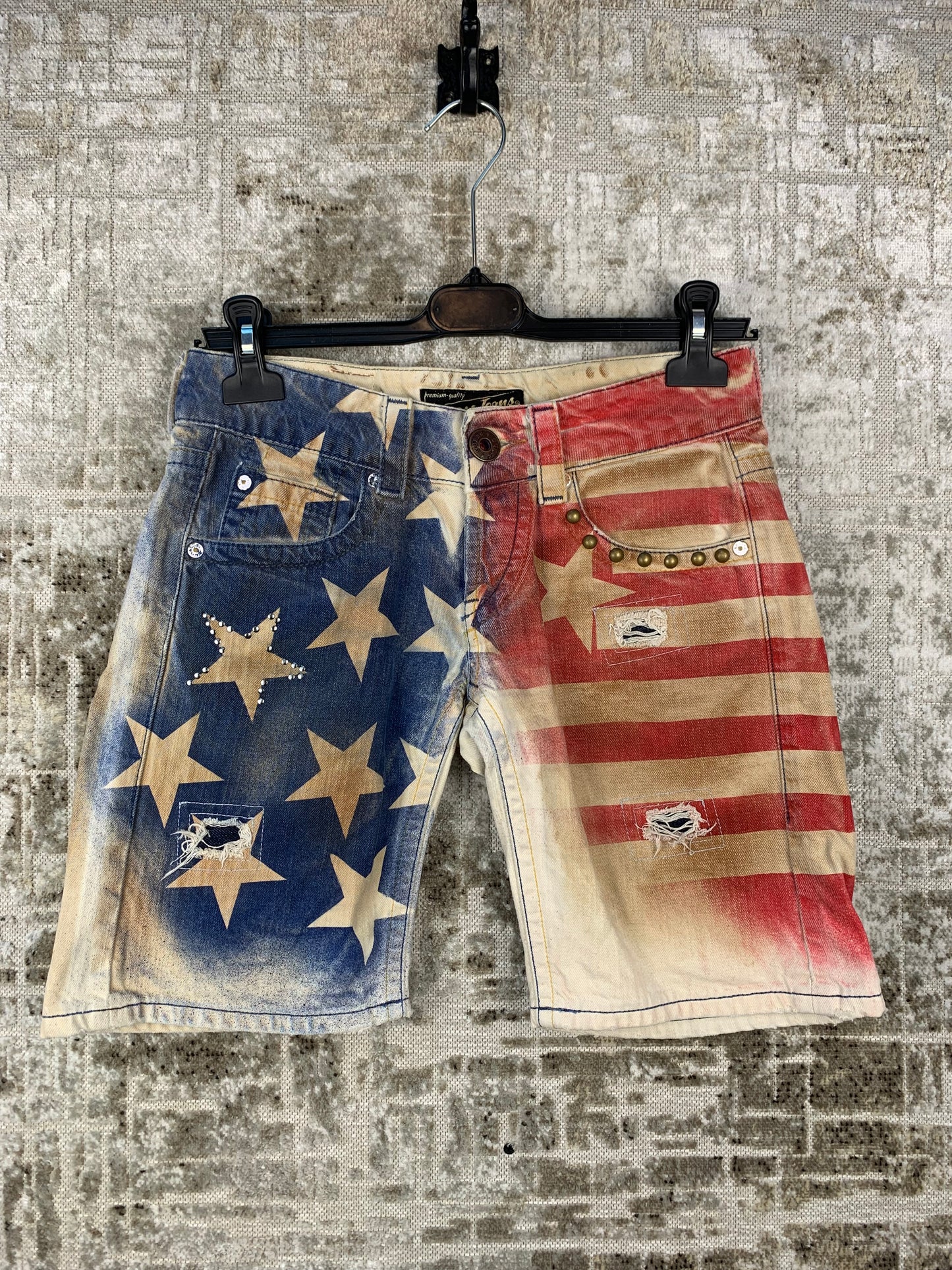 Women's Y2K Guess American Flag Shorts