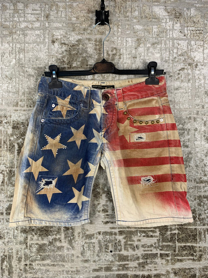 Women's Y2K Guess American Flag Shorts
