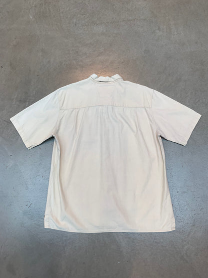 Harley-Davidson Beige Short Sleeve Button-Up Shirt