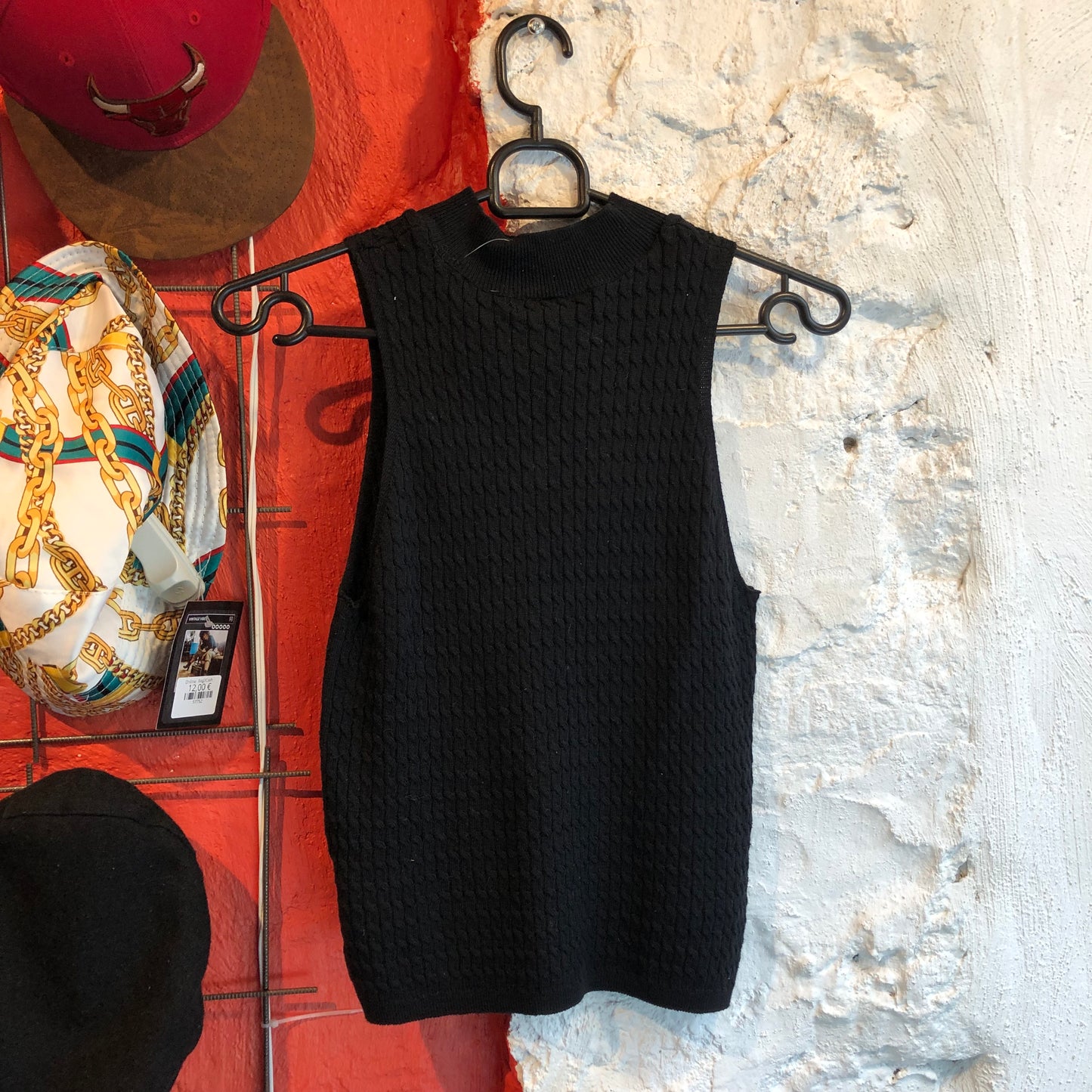 Black Knitted Vest