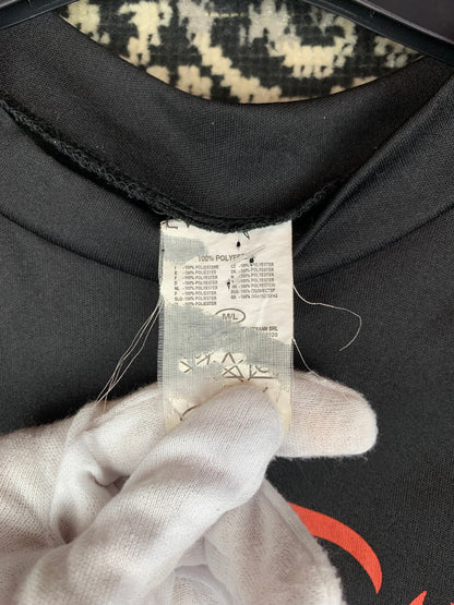 Biker Skull Print Long Sleeve Shirt for Women