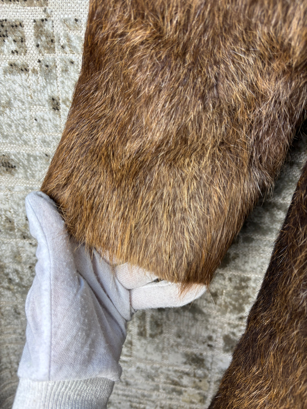 Vintage Long Beaver Fur Coat