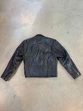 Vintage Black Leather Biker Jacket