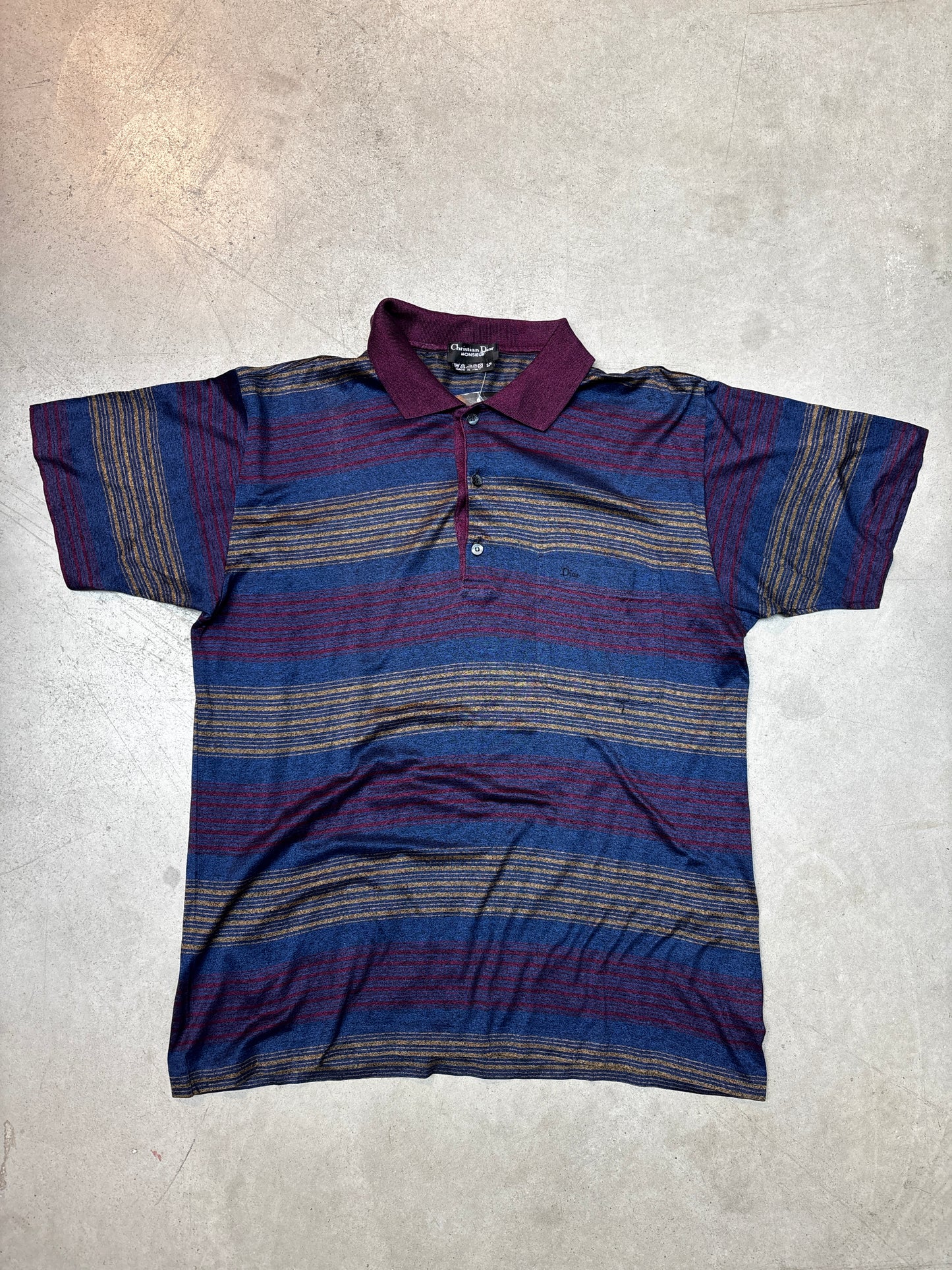 Mens Vintage Christian Dior Button Up Short Sleeve