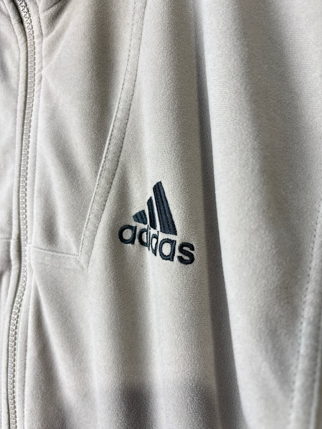 Vintage Adidas Suede-Feel Track Jacket