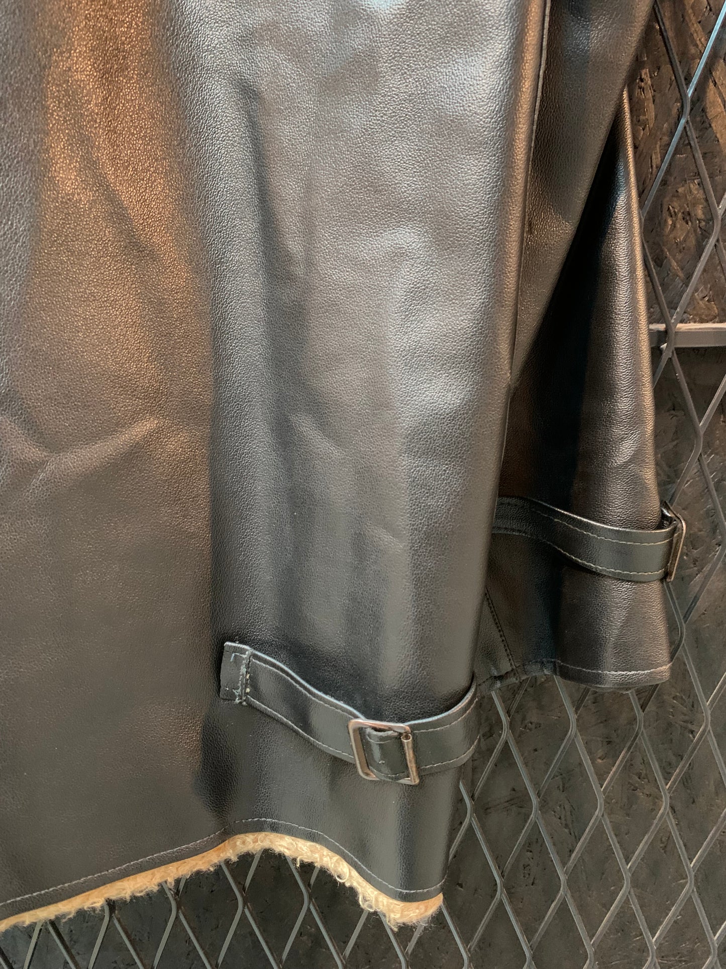 Vintage Men Black Zipup Leather Jacket