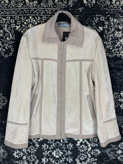 Y2K Women’s Cream Velvet Zip Up Jacket