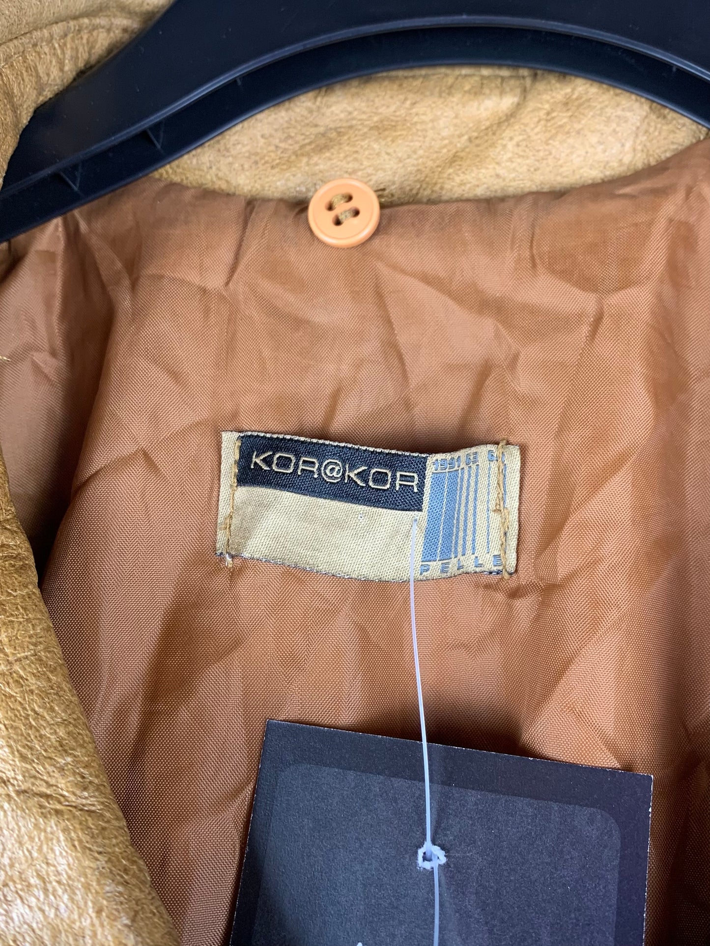 Women's Vintage Light Brown Long Leather Coat