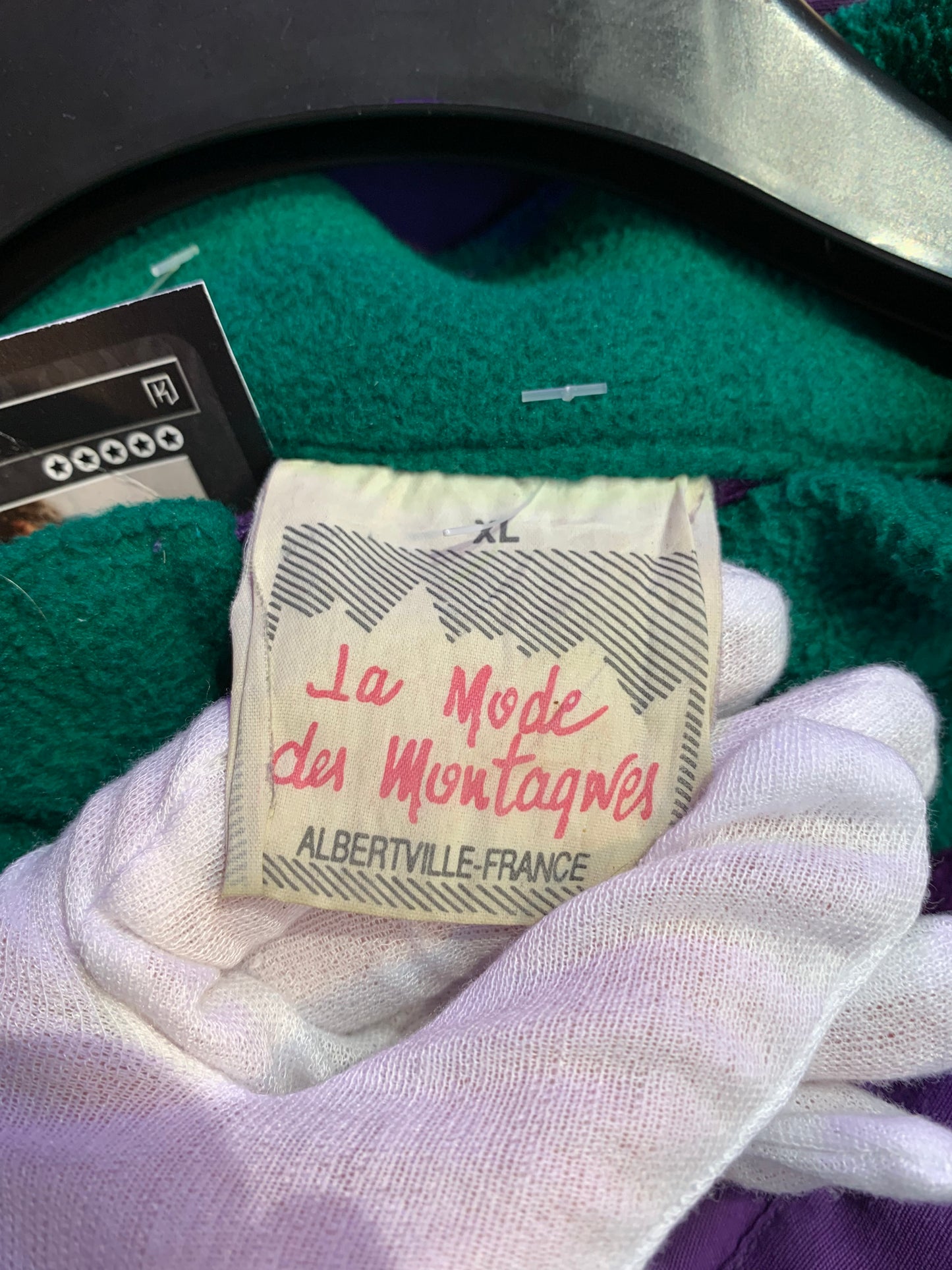 Vintage La Mode des Montagnes Fleece Anorak Jacket