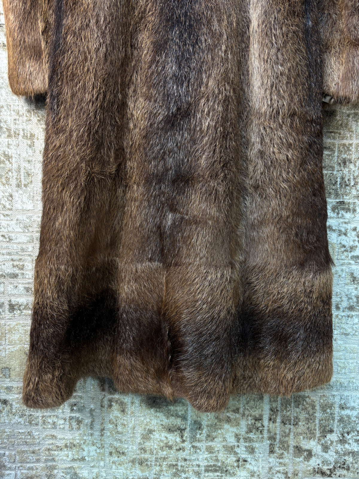 Vintage Long Beaver Fur Coat