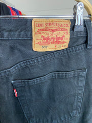 Levi's 501 Black Jeans Mens Straight 33 x 32 Washed