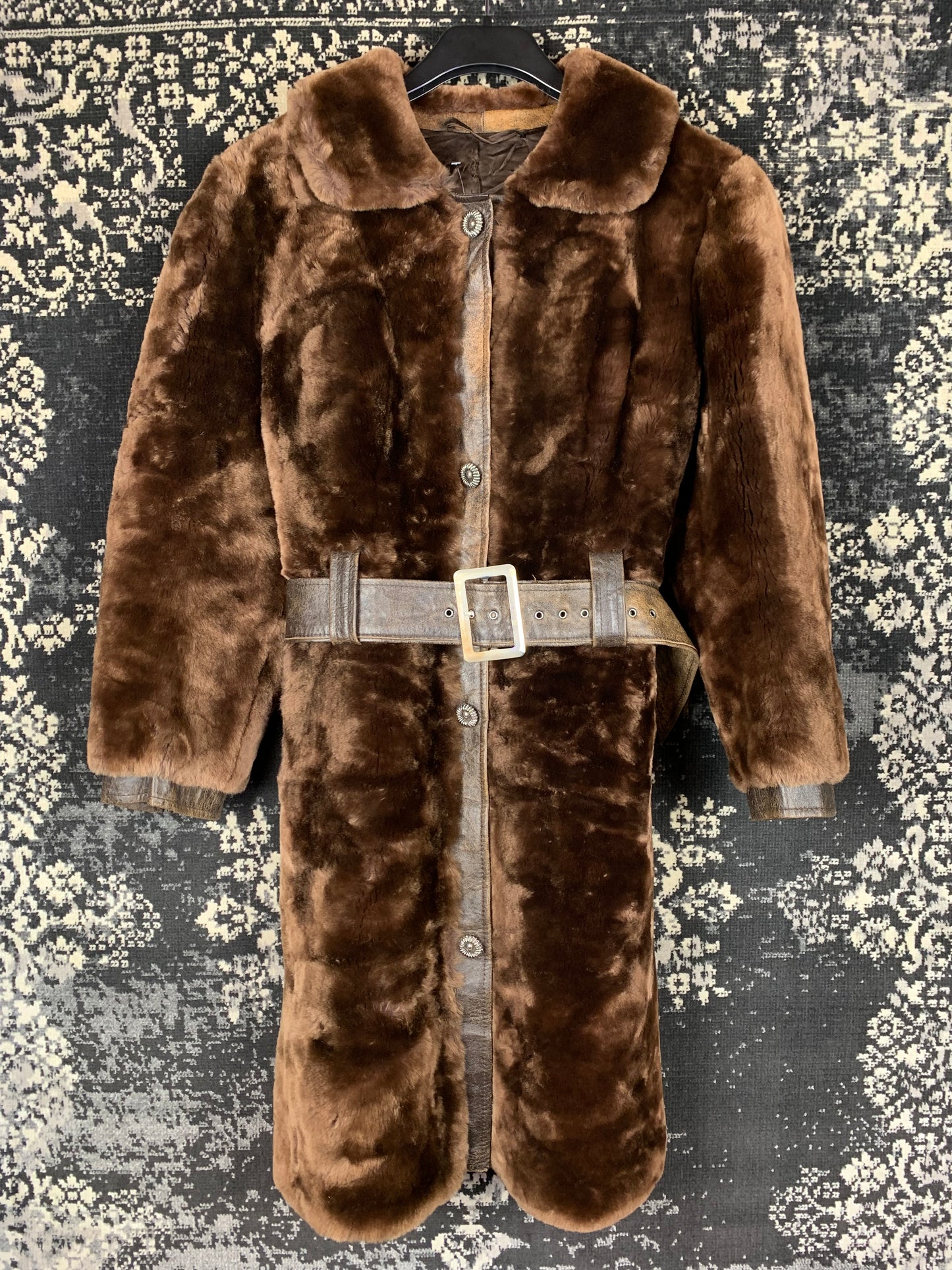 L. Unbehauen and Sohn Nürnberg Vintage Brown Sheared Fur Coat