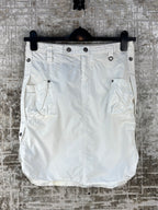 Womens Y2K Diesel White Cargo Skirt