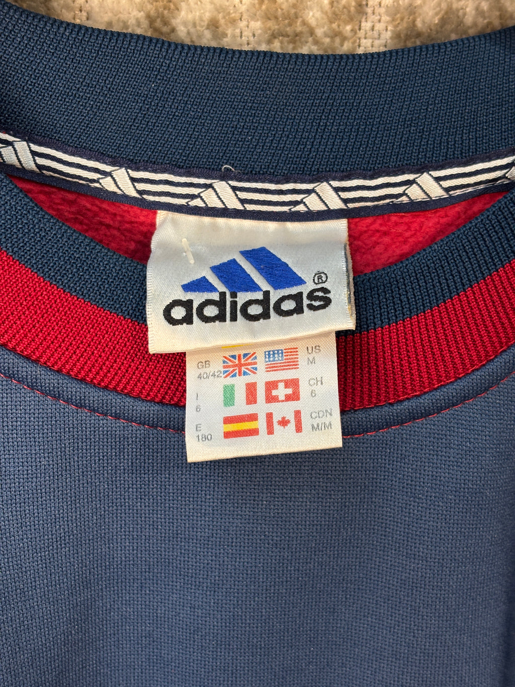 90s Adidas Colourblock Sweatshirt