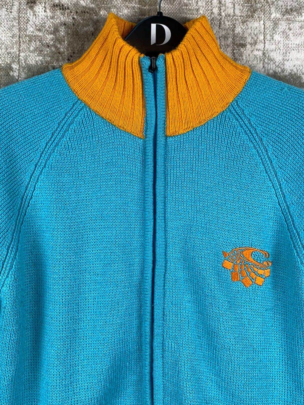 Womens Vintage Y2K Baby Blue Orange Oneill Jacket