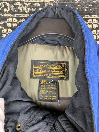 Men's Vintage Dark Blue Eddie Bauer Warm Outdoor Jacket
