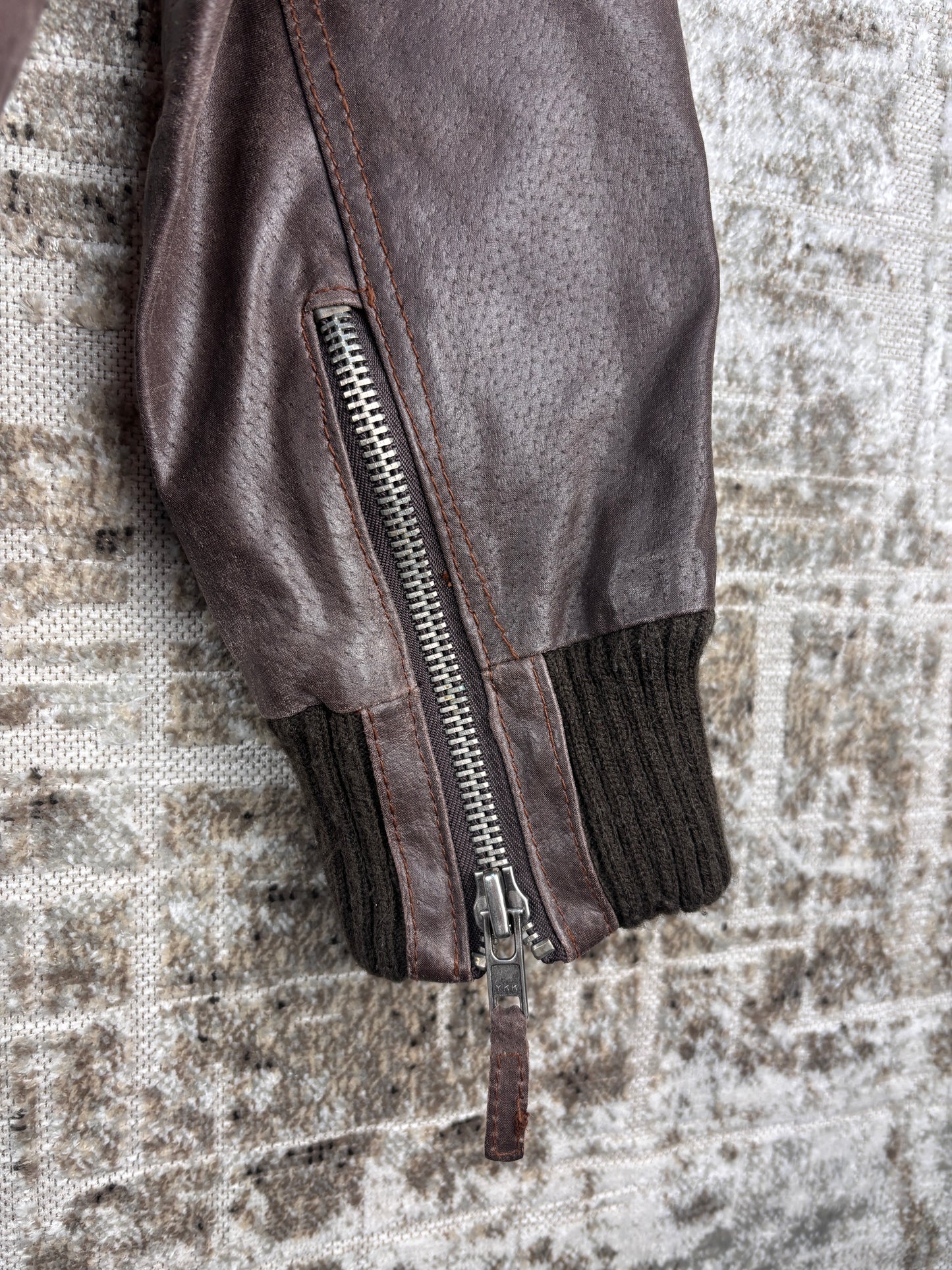 Women Vintage Dark Brown Suede Leather Jacket