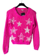 Juicy Couture Y2K Fuzzy Star Sweater