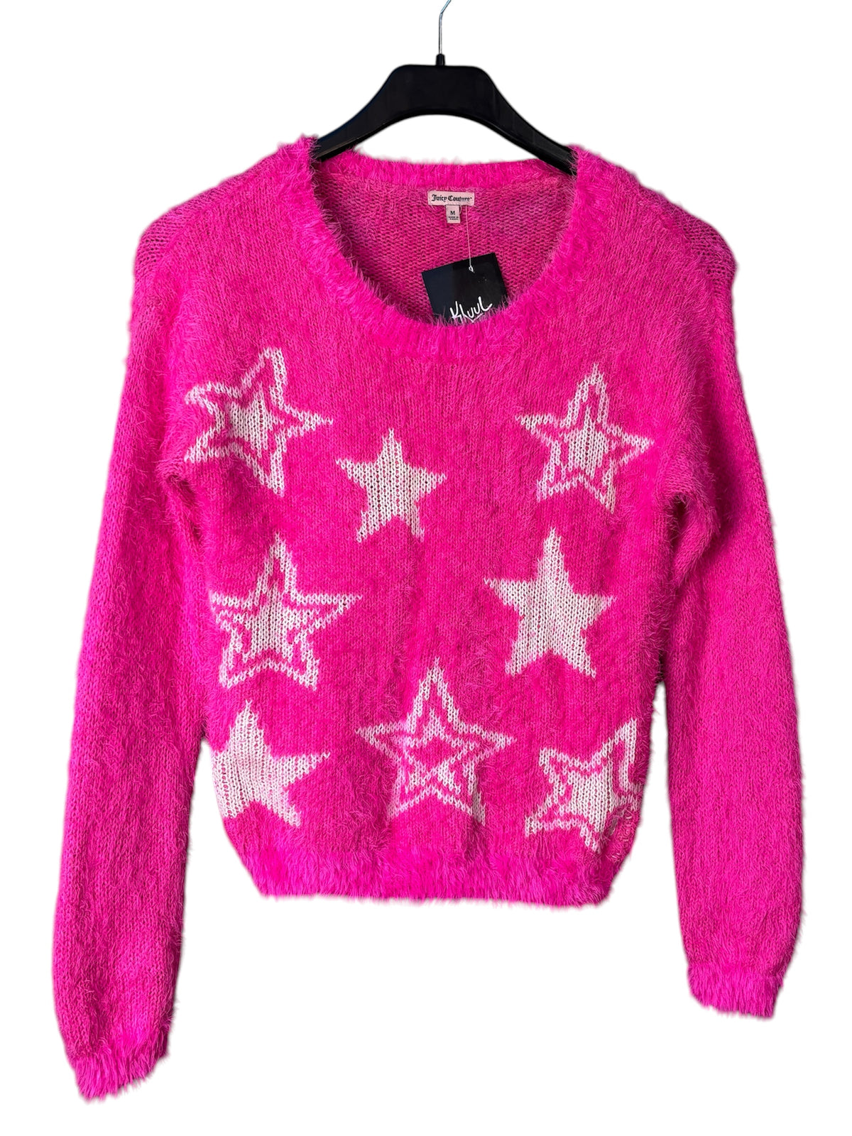 Juicy Couture Y2K Fuzzy Star Sweater