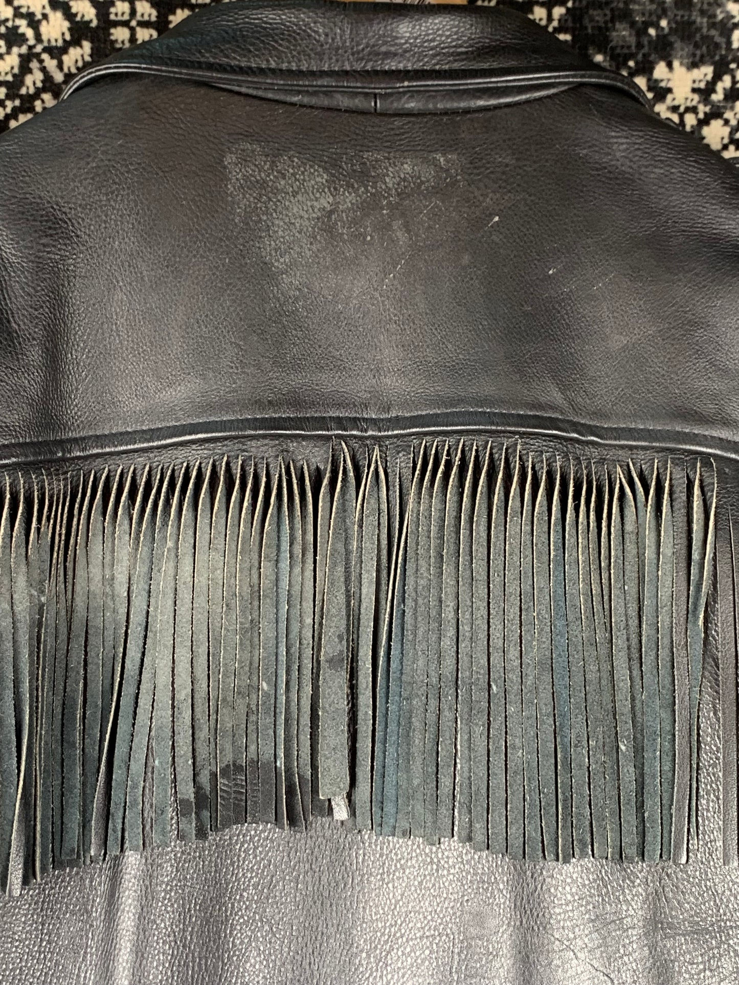 Men's Vintage Hallman Leather Biker Jacket Autographed by Udo & Stefan Kaufmann of Accept