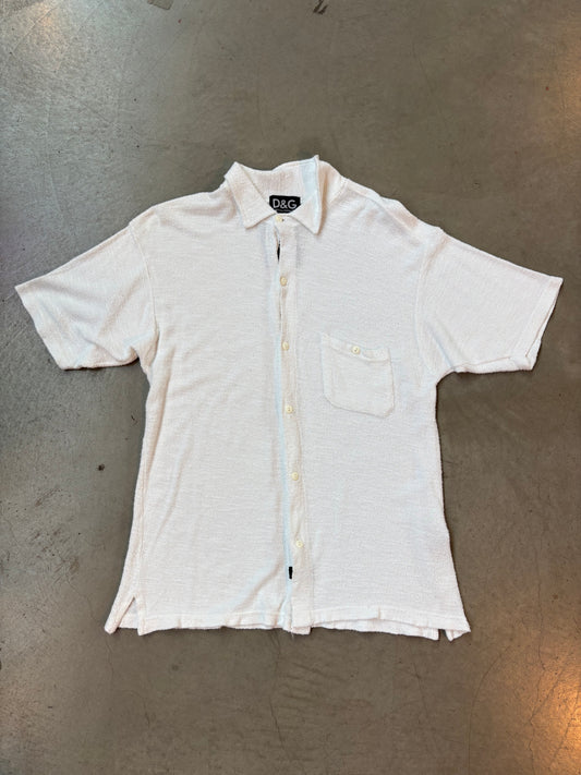 Mens Vintage Dolce And Gabbana Cotton Button Up