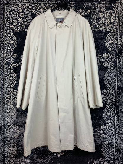 Men's Vintage Bugatti Classic Longline Beige Trench Coat