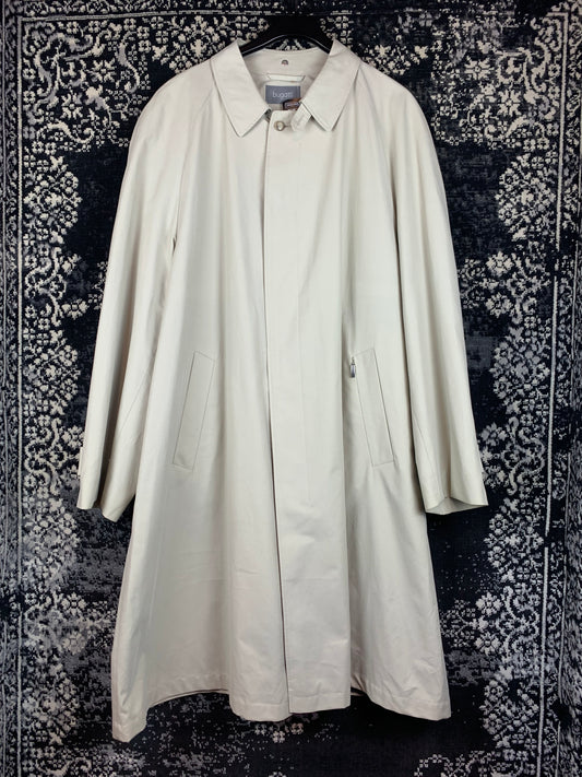 Men's Vintage Bugatti Classic Longline Beige Trench Coat
