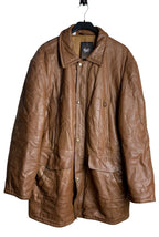Paavo Heinonen Tan Leather Coat