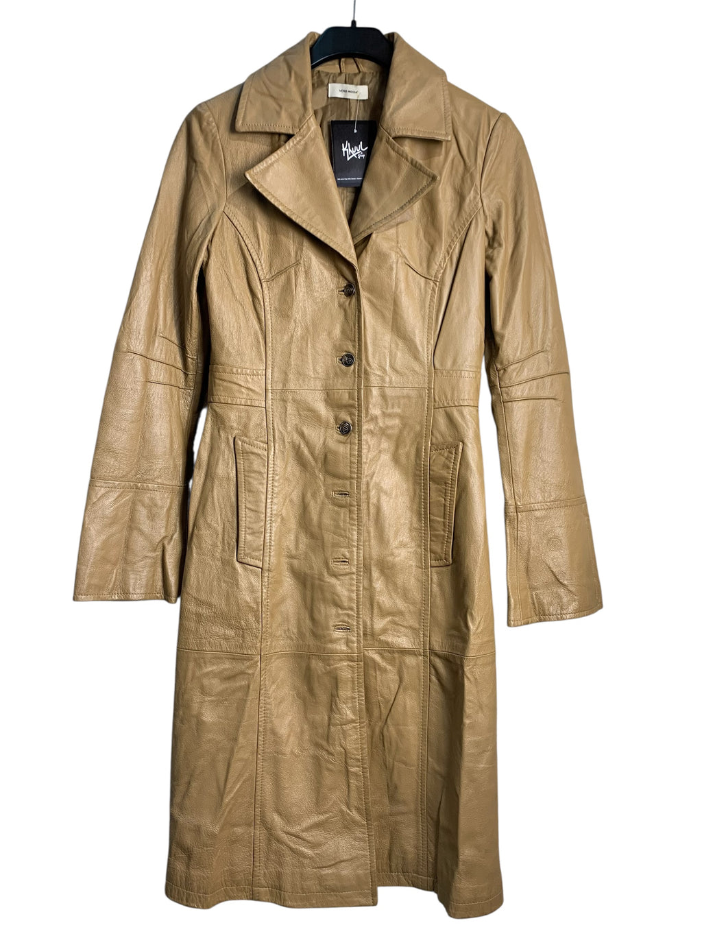 Vero Moda Longline Leather Coat