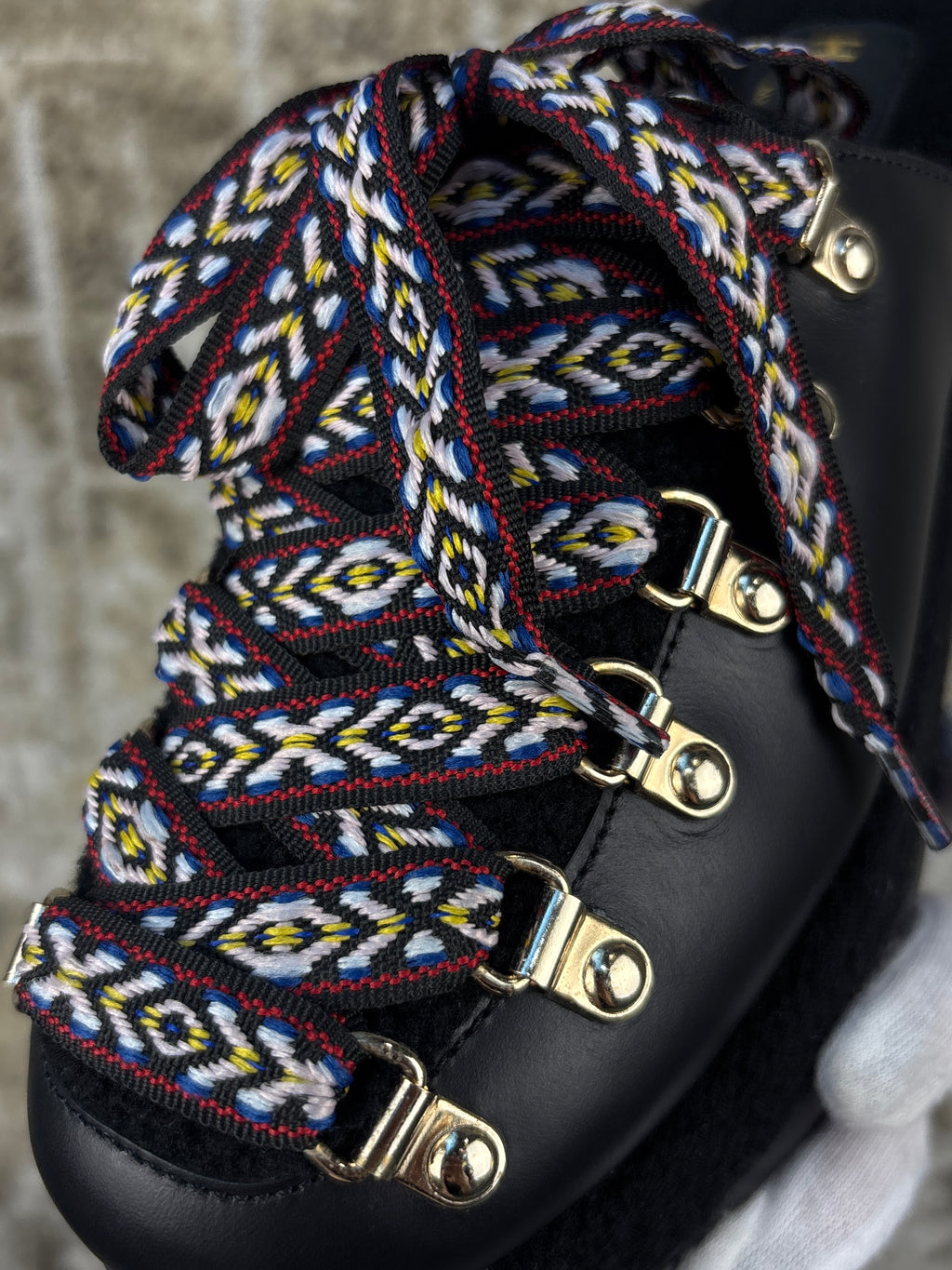 Hogan H466 Platform Lace Up Mules