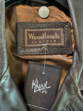 Vintage Woodlands Leather Jacket Men XXL