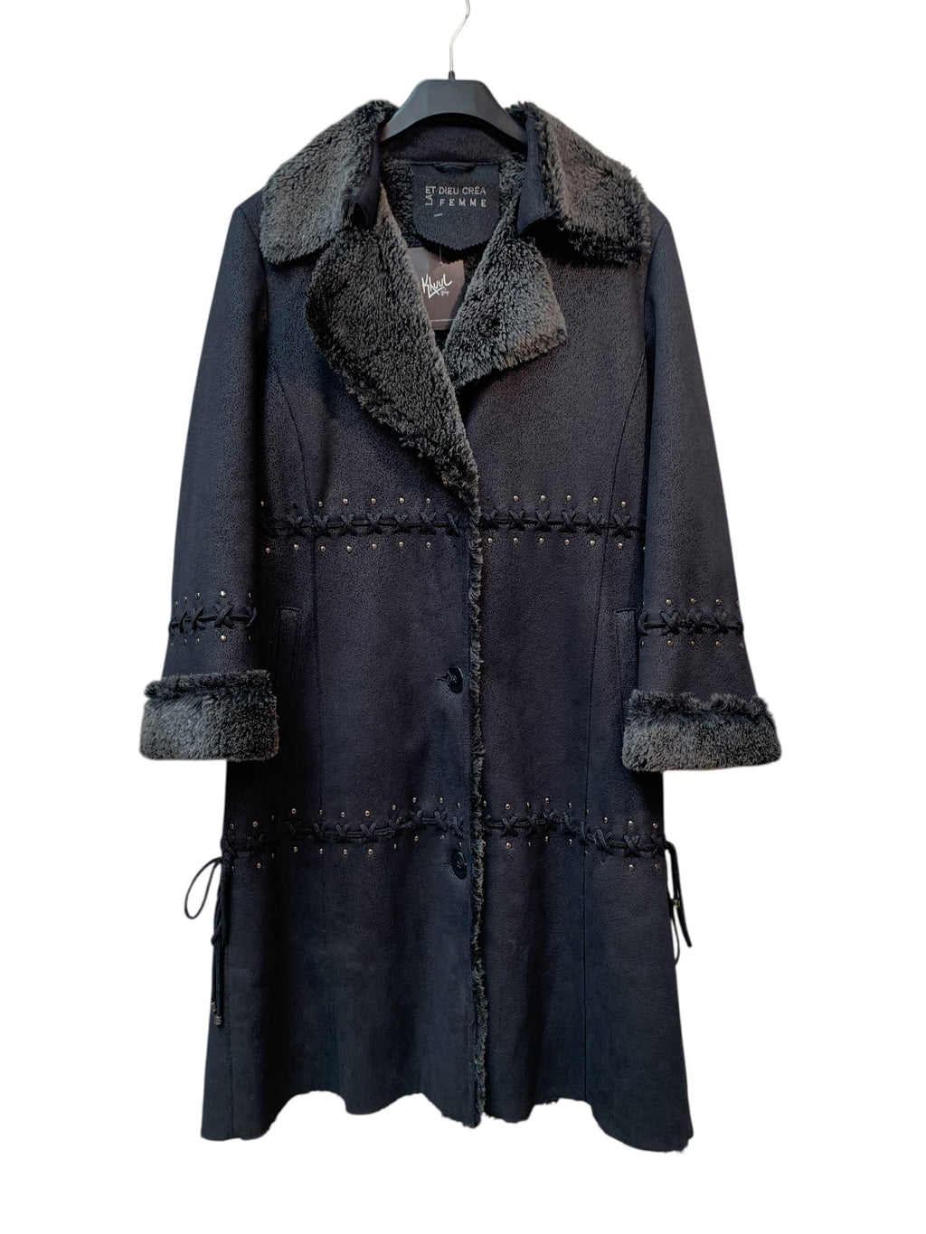 Et Dieu Créa La Femme Faux Shearling Coat
