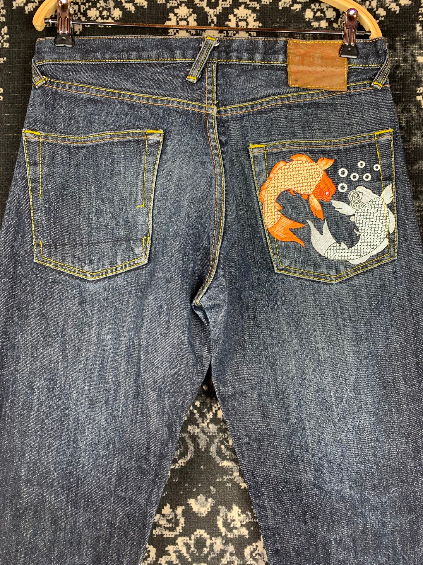 Vintage Embroidered Evisu Denim Jeans