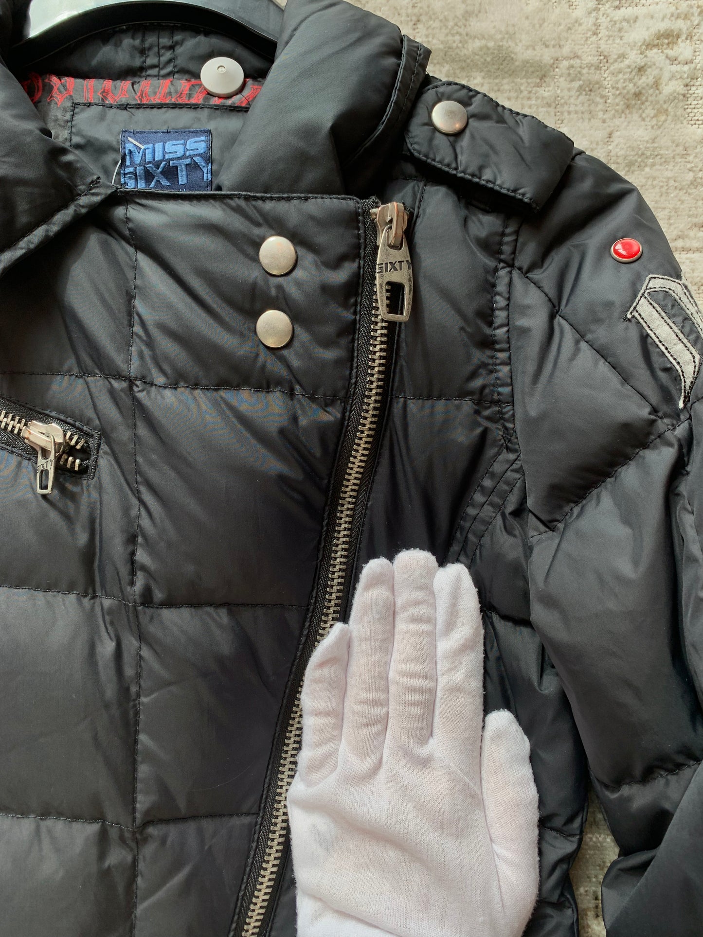 Miss Sixty Y2K Asymmetrical Puffer Jacket