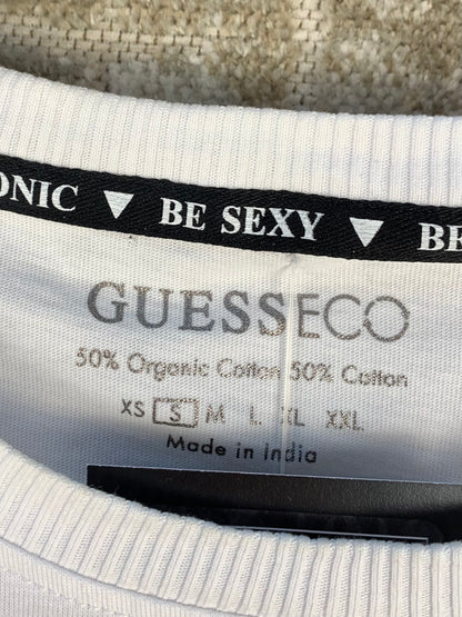 Women's Y2K Guess Icon Rhinestoned White T-shirt