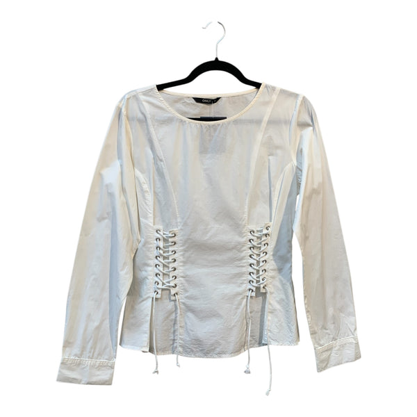 ONLY Corset Lace-Up Long Sleeve Blouse