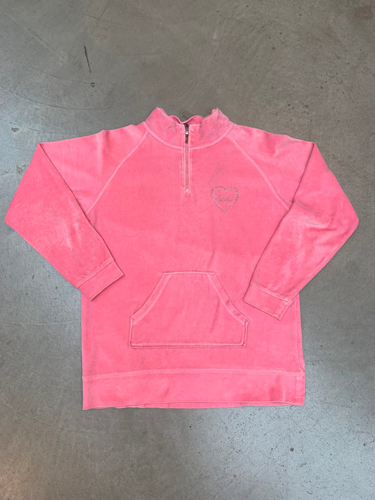 Y2K Rose Velour Long Sleeve