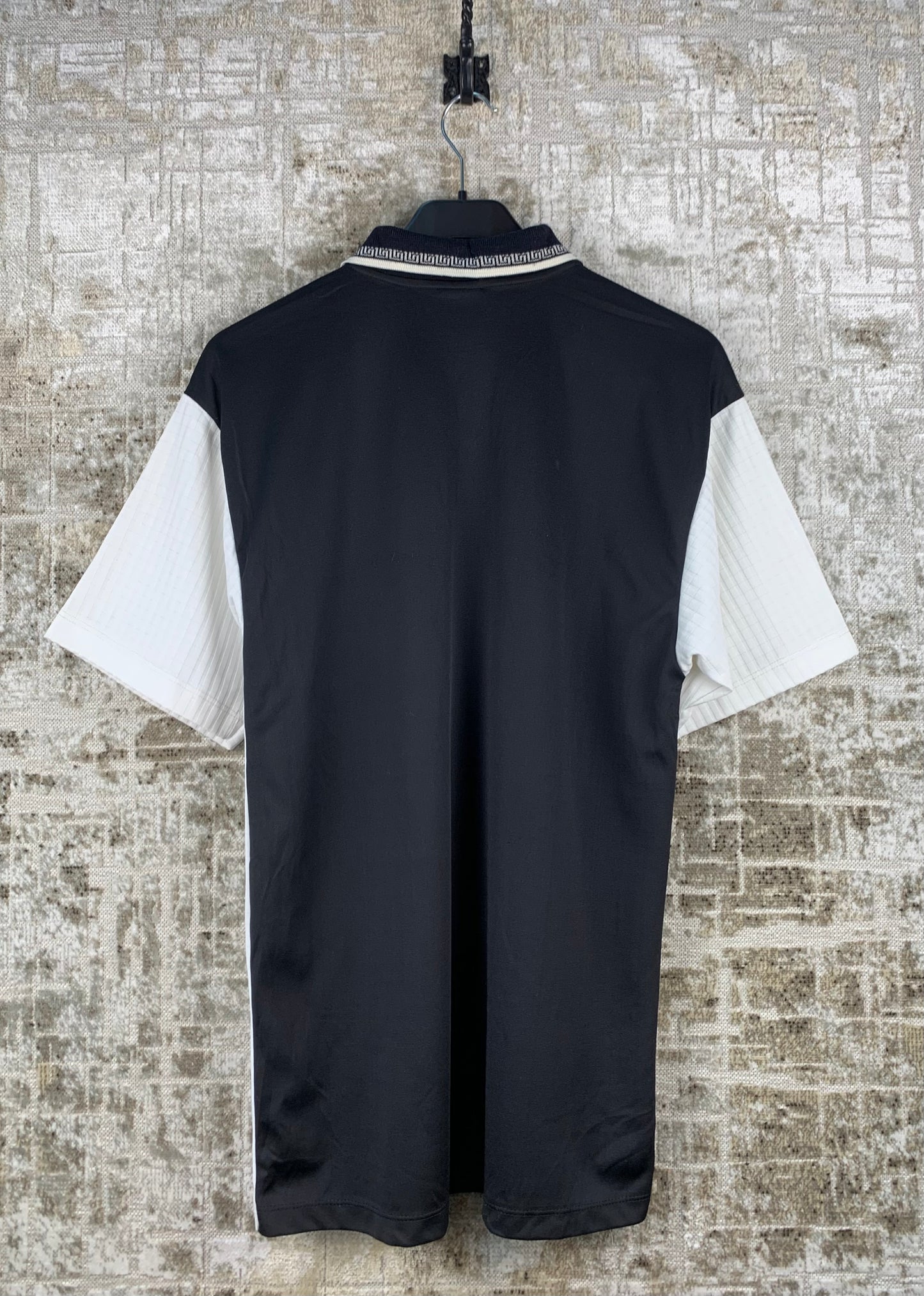 Mens Y2K Doramafi Sicilias Black White Polo Shirt