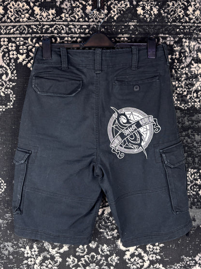 Men's Y2K 2008 Slipknot Black Cargo Shorts