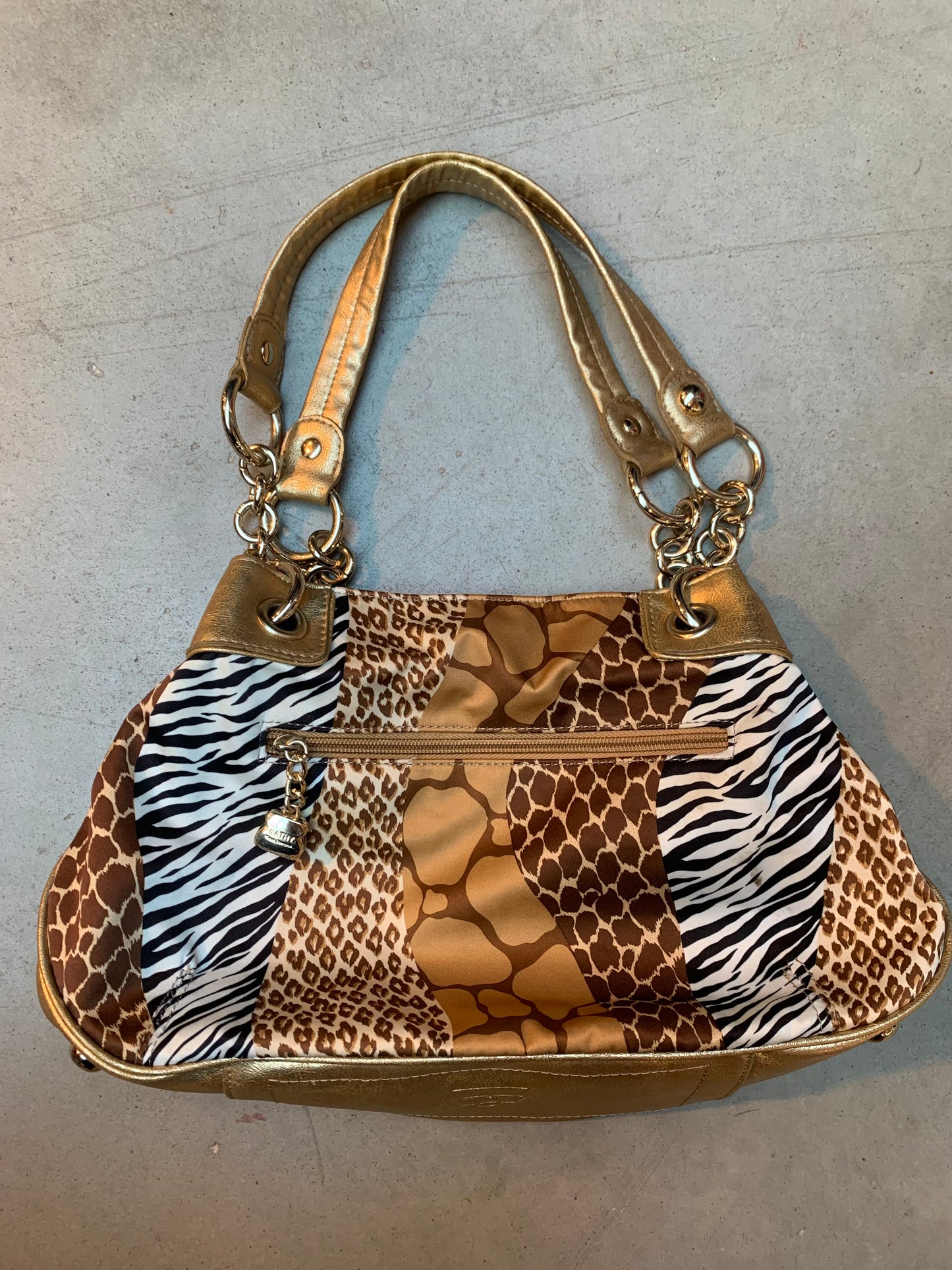 Vintage Women's Y2K Style Animal Print Shoulder Bag