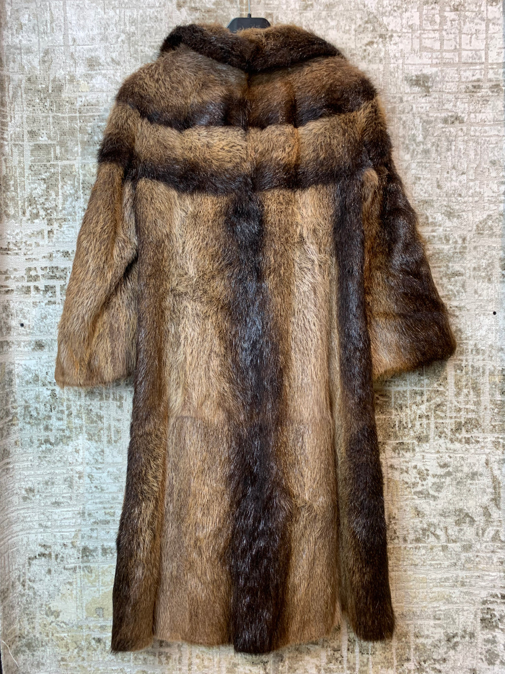 Vintage Full-Length Beaver Fur Coat