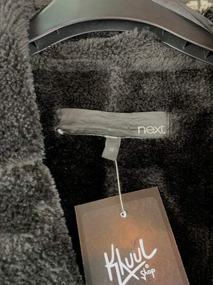 Women's Black Faux Shearling Winter Coat