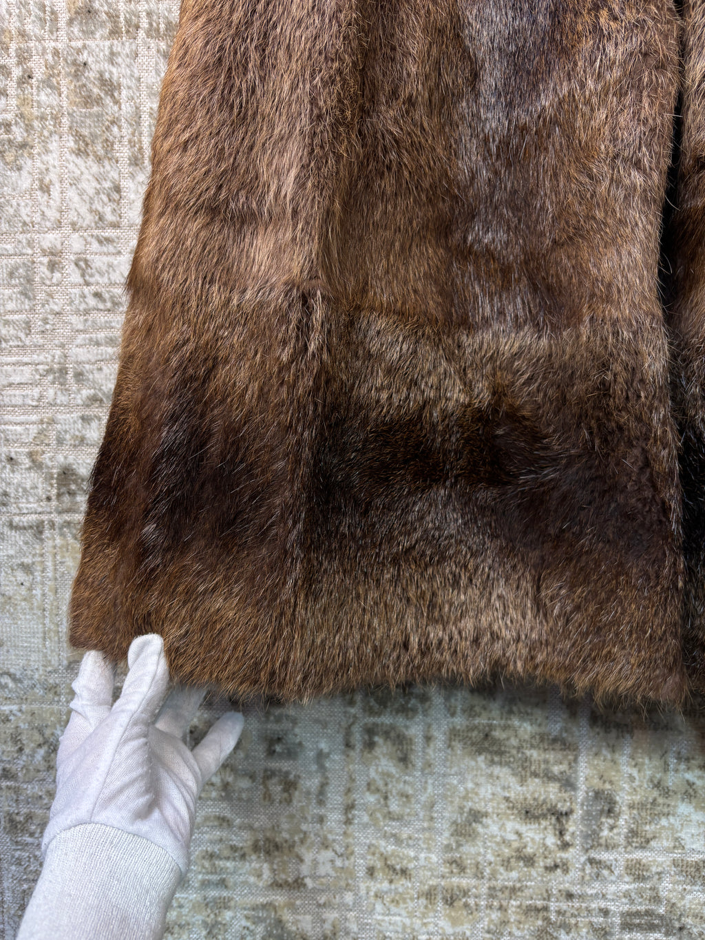 Vintage Long Beaver Fur Coat