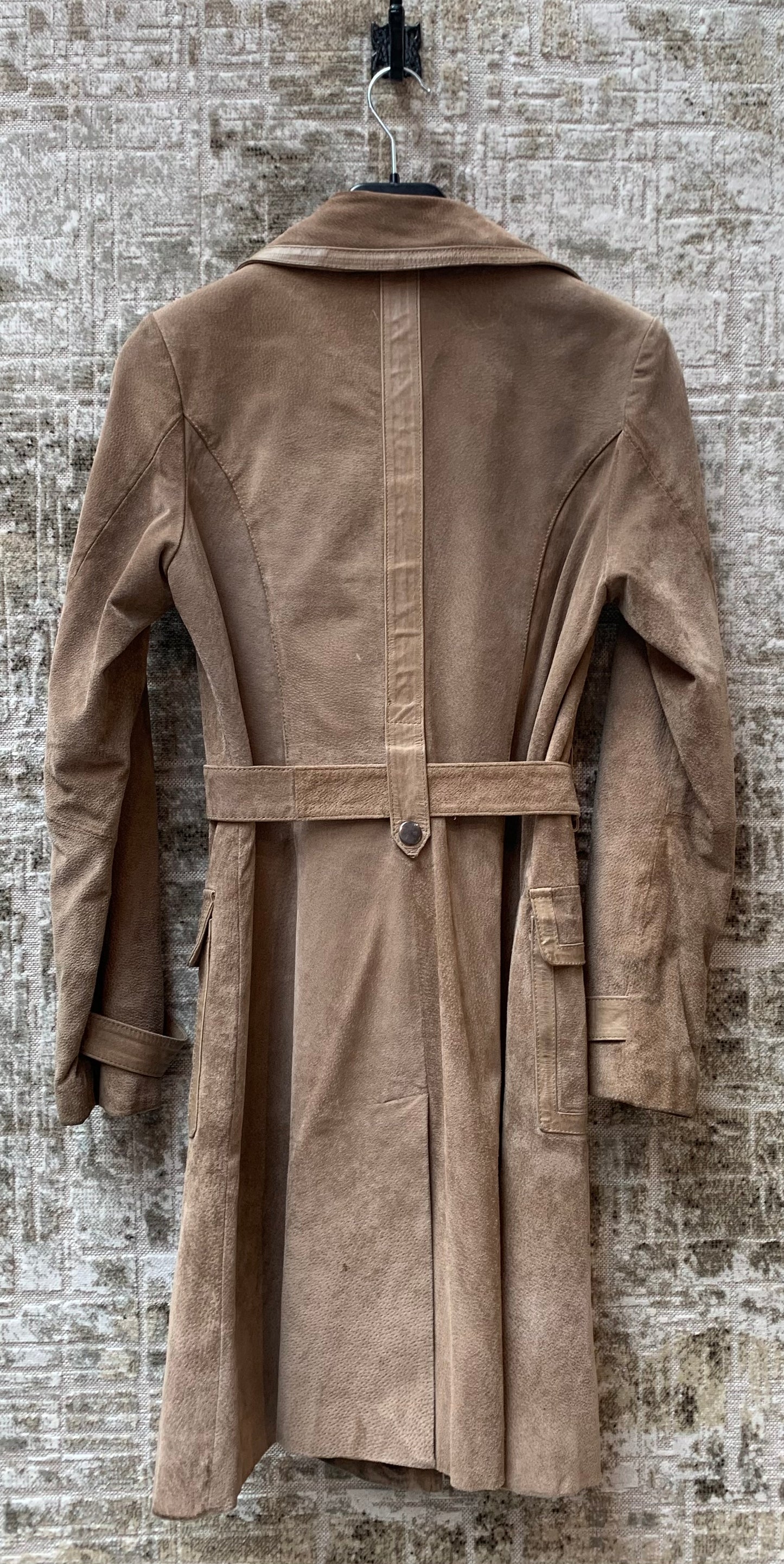 KappAhl Belted Leather Trench Coat