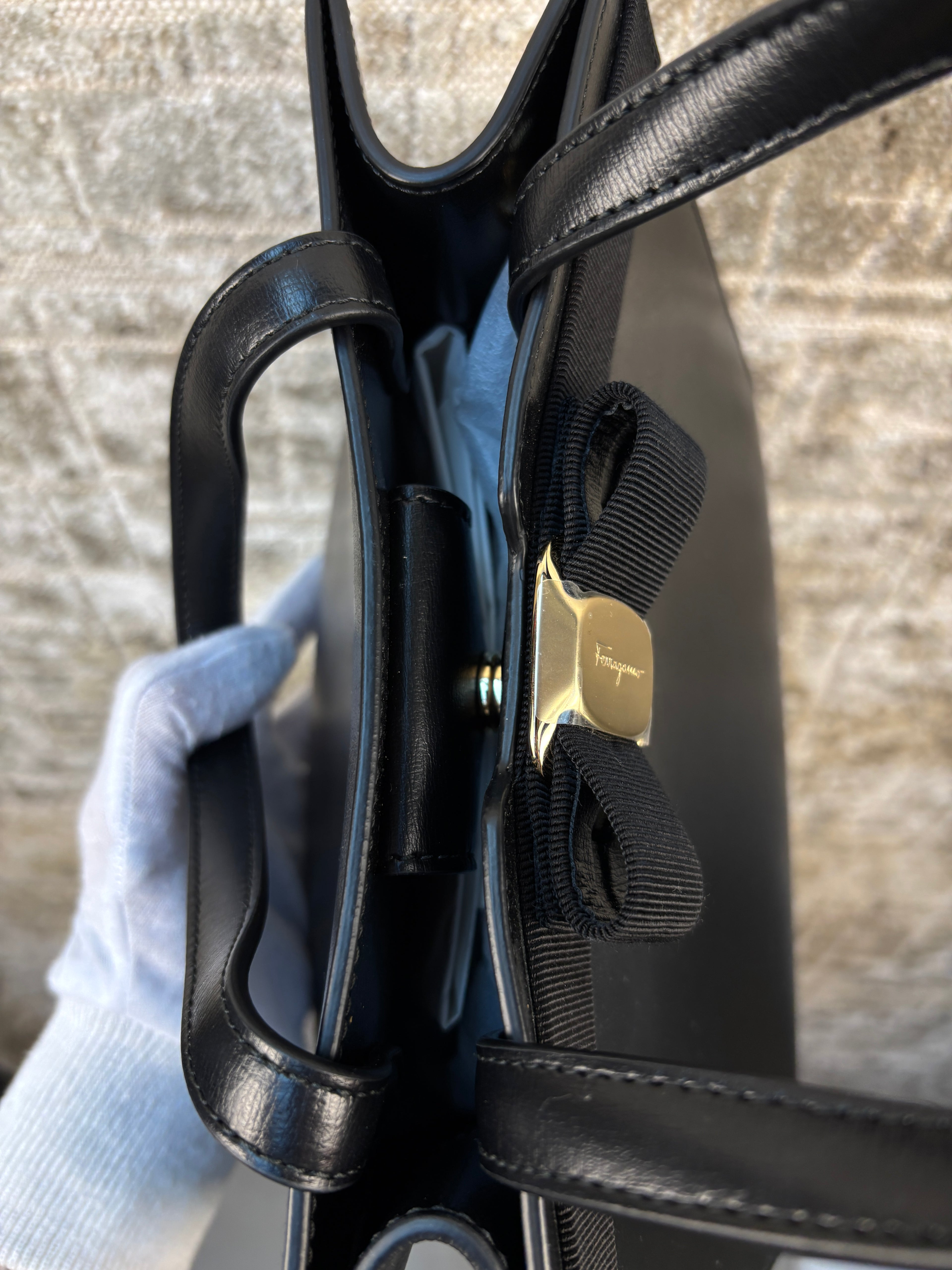 Salvatore Ferragamo Vara Bow Tote Bag