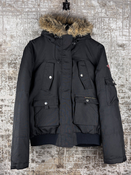Mens Y2K Vero Moda Black Hooded Jacket