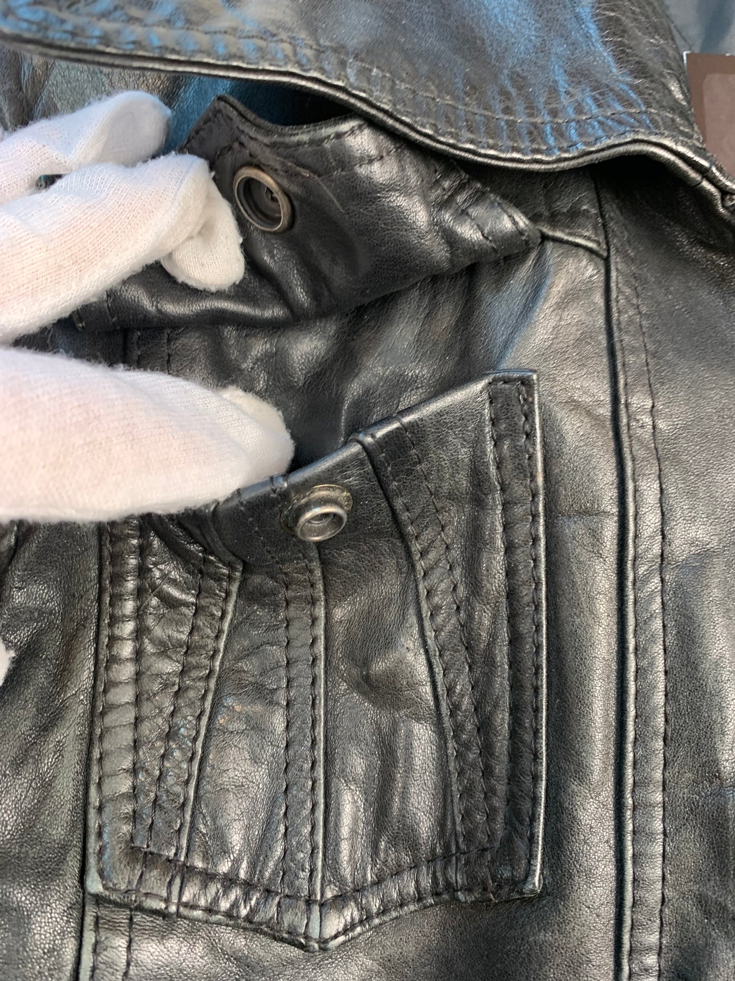 Womens Vintage Dark Brown Genuine Leather Jacket