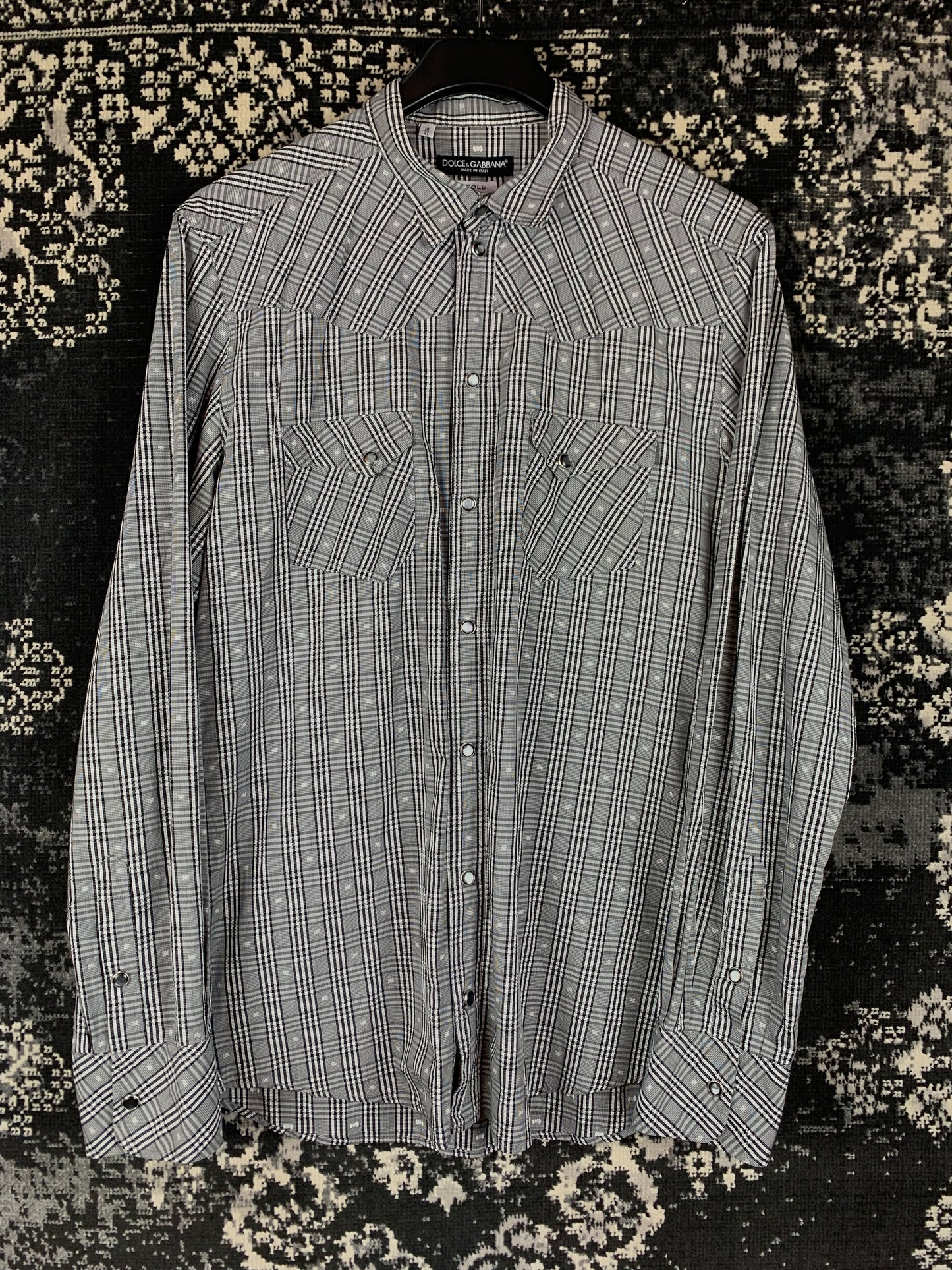 Dolce&Gabbana Plaid Pattern Button Up Shirt