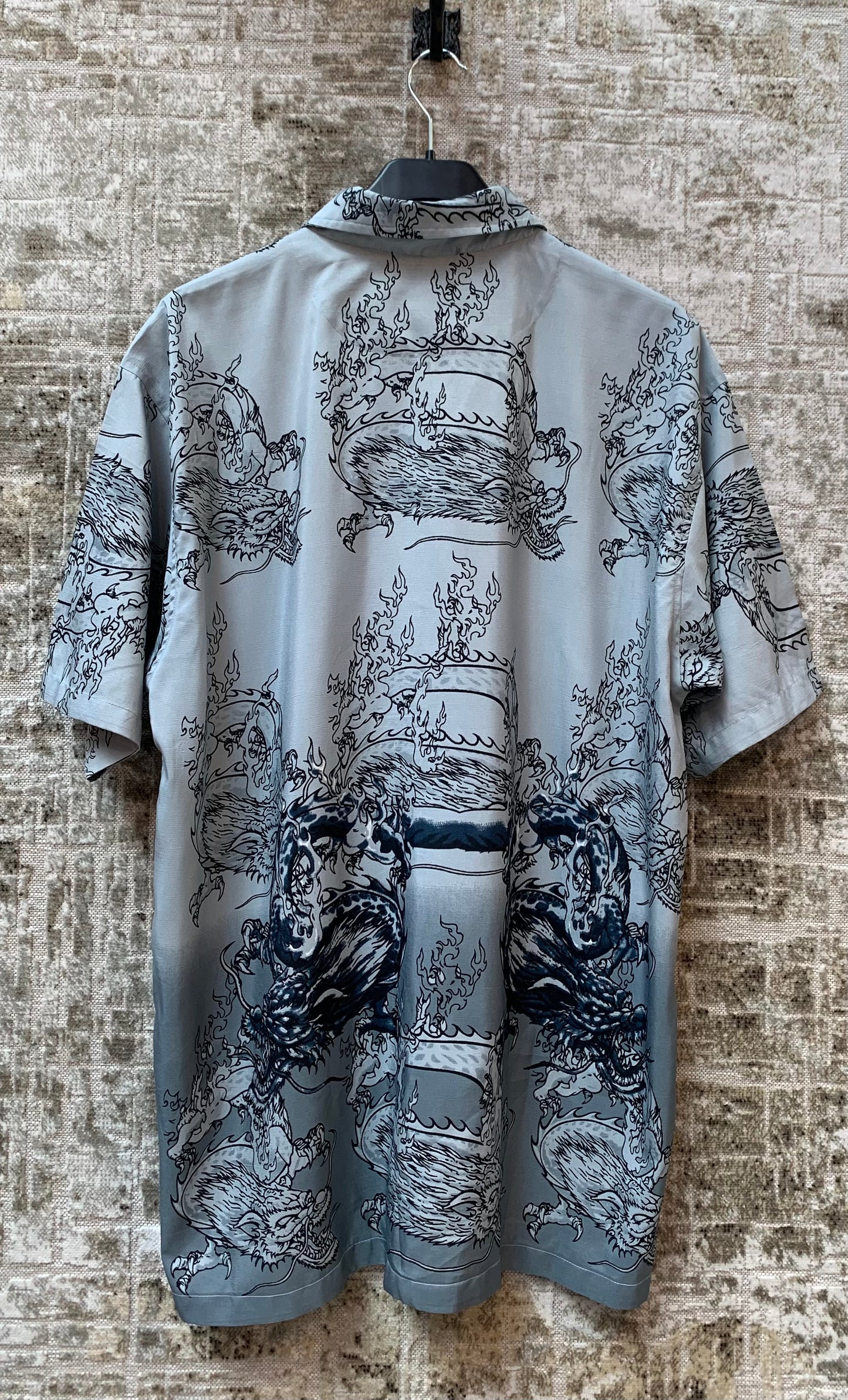 Dragon Print Short Sleeve Shirt