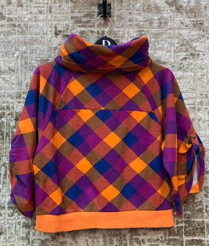 Only Multicolour Check Cowl-Neck Zip Jacket
